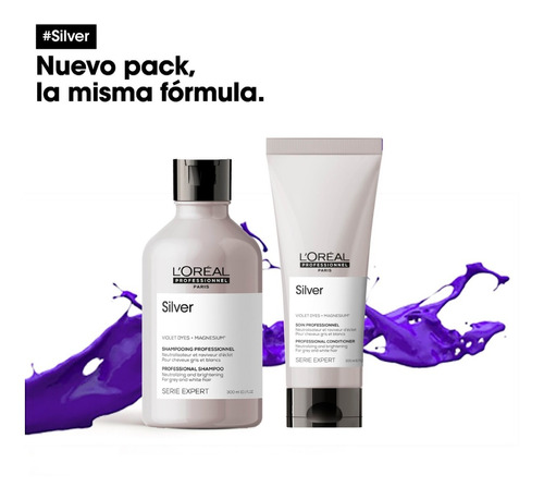 Shampo Y Acondicionador Loreal Silver - mL a $233