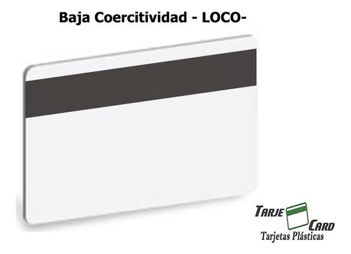 Tarjeta Pvc Banda Magnética Baja Coercitividad Loco 10 Unid