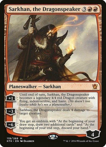Magic Mtg Sarkhan, The Dragonspeaker Khans Of Tarkir
