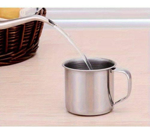 1pc Taza Portátil De Acero Inoxidable 304 Duradera Para