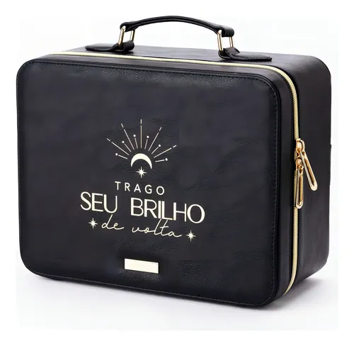 Estuche de maquillaje con LED Your Imaginarium en color negro