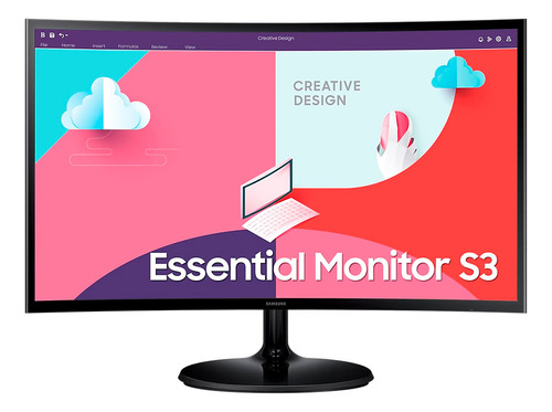 Monitor Samsung 27  S3 Full Hd Curvo 1800r 75 Hz