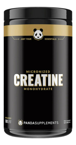 Panda Creatine Monohydrate Micronized 500g-100 Servicios Sin Sabor