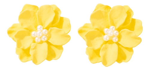 (y) Pendientes Con Forma De Flor De Camelia, Diseño Floral,