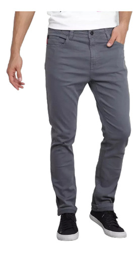 Calça Plus Size Preta Masculina Jeans Sarja Dark Com Lycra