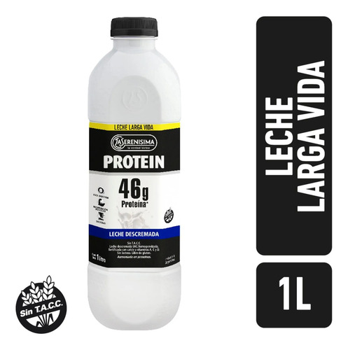 Leche La Serenisima Protein 46 Grs Botella 1 Litro X 7 Unid