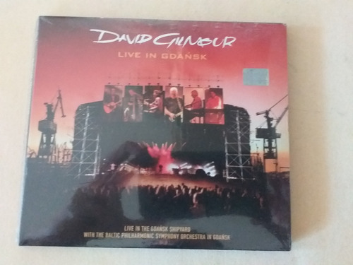 Cd David Gilmour-  Live In Gdansk