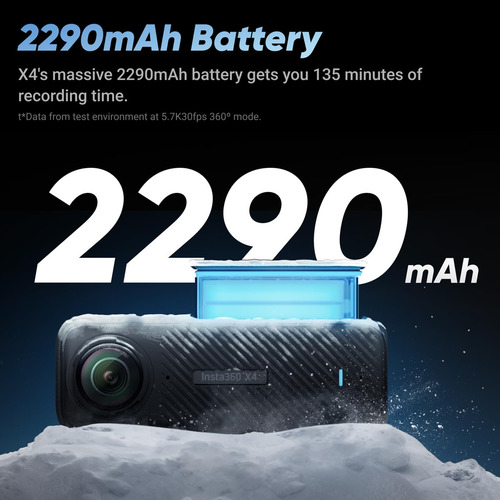 Cámara De Acción Insta360 X4 8k Waterproof 360 Con Accesorio