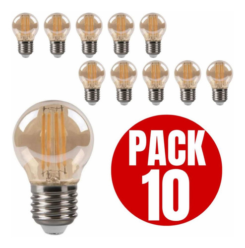 Ampolleta Led Vintage De 4watt Pack De 10 Unidades