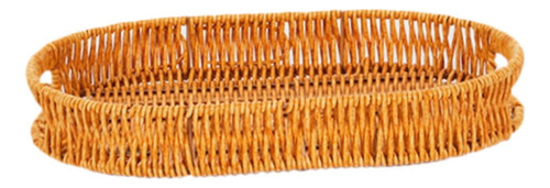 Cesta De Pan De Ratán De Imitación, Bandeja Para 30x20x4cm
