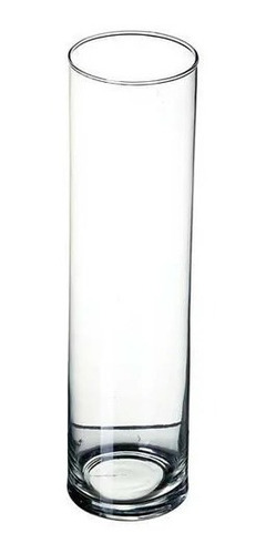 Vaso Tubo De Vidro Cilíndrico 10x50cm Decoração 