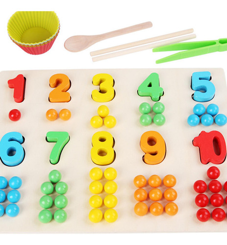 General Juego De Cuentas De Tablero De Madera, Rompecabezas