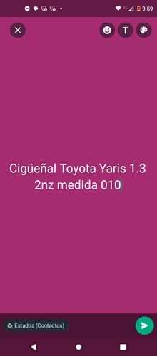 Cigüeñal Toyota Yaris 1.3 2nz 010