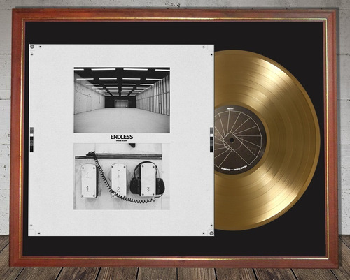 Frank Ocean Endless Tapa Lp Y Disco De Oro En Cuadro