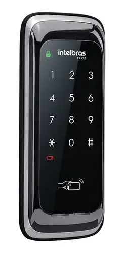 Fechadura Digital Com Senha Protegida Fr 210 Preta Intelbras