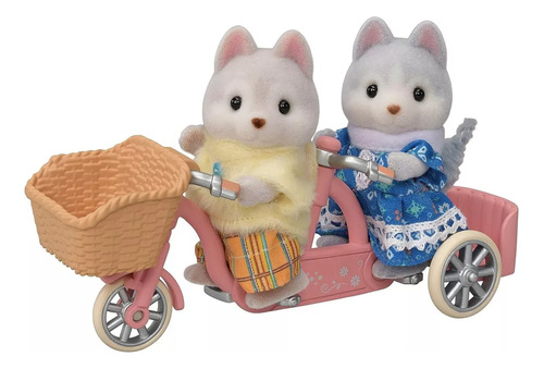 Calico Critters Husky Brother & Sister S Tandem Cycling Set*