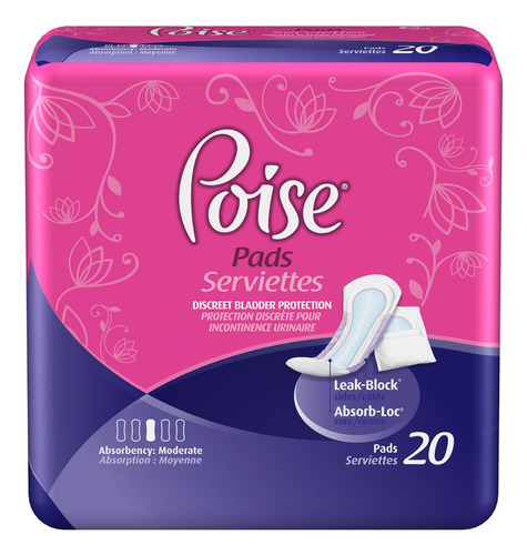 Poise Almohadillas De Absorcion Extra - 20 Ea