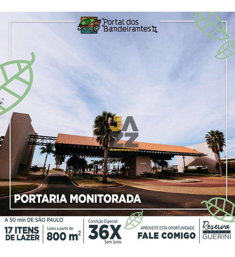 Imagem 18 de 28 de Terreno À Venda, 1462 M² Por R$ 950.683 - Portal Dos Bandeirantes - Ii - Porto Feliz/sp - Te3594
