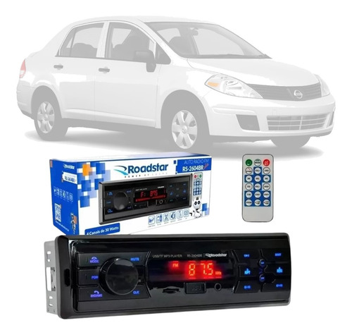 Aparelho Radio Mp3 Fm Usb Bluetooth Roadstar Nissan Versa