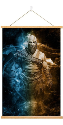 Poster Pergamino Kratos God Of War Gaming Arte Aura