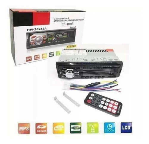 Som Automotivo Mp3 Com Usb Radio Carro Visor Hw-26249a