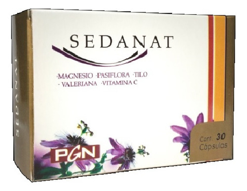 Sedant X 30 Caps Pasiflora Tilo Valeriana Magnesio Vit C Pgn