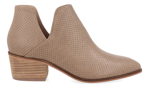 Botín Casual Trender Color Taupe Para Mujer