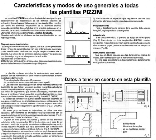 Imagen 3 de 4 de Plantilla Pizzini Cocinas 2 - Art. 5815 - Escala 1:50