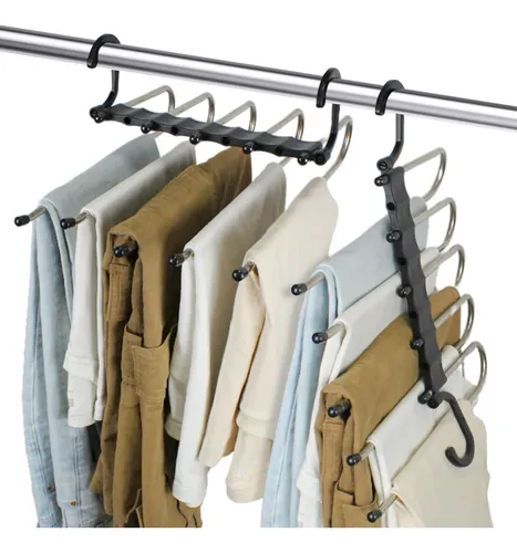 Percha Plegable De Acero Inoxidable Para Colgar Pantalones