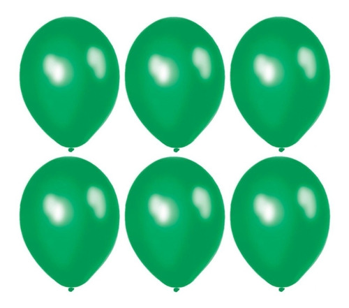 Imagen 1 de 1 de Globos Verdes Perlados  X 10 U - Lollipop