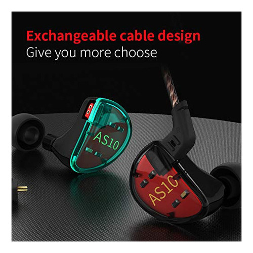 Auriculares In-ear Kz As10 - Auriculares Intrauditivos Con C