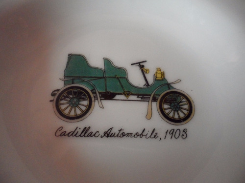 Cenicero Kovens Jewelers Cadillac 1903 Porcelana Nasco Japon