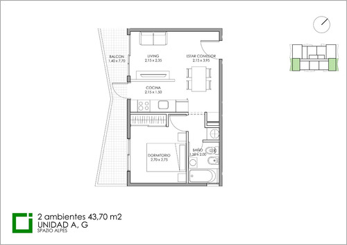 Imagen 9 de 14 de Departamento En Venta Caseros 3 Amb. A Estrenar