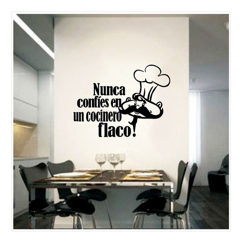 Vinilo Pared Cocina Cocinero  Wall Stickers