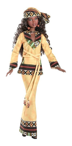 Barbie Collector Dolls World Negra Festivals Kwanzaa 