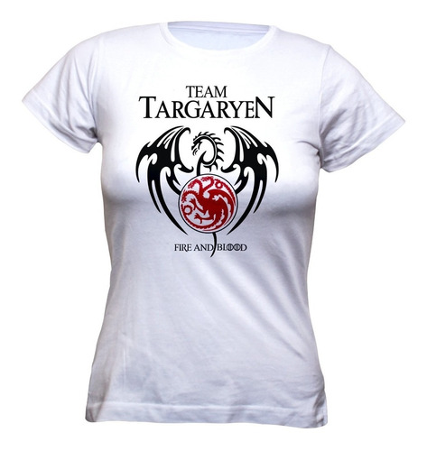 Polera Mujer Game Of Thrones - Targaryen 100% Algodón 