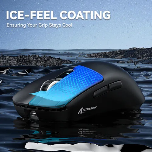Mouse Gaming Attack Shark Inalámbrico R6 Paw3950max