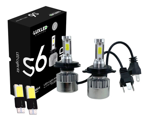 Kit Cree Led  Hd S6 H4 Con 2 T10 Led 