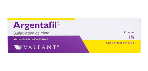Argentafil 1% Crema 160grs. Sulfadiazina De Plata