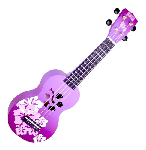 Imagen 2 de 4 de Ukelele Soprano Mahalao Md1hbppb Cuerdas Aquila
