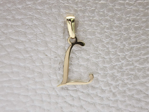 Dije Inicial Letra L Oro 14k Tamaño 2 Cm + Cadena De Regalo