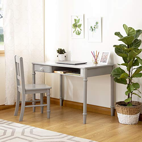 Juego De Escritorio Y Silla Guidecraft Dahlia - Gris: Mesa D