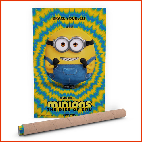 Poster Minions Rise Of Gru Brace Yourself - 40x60cm