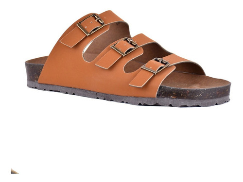 Imagen 2 de 7 de Sandalia Dama Huarache Mujer Chanclas Cafe Comoda Estilo