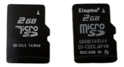 2 Memoria Micro Sd 2 Gb Micro Y Kingstone