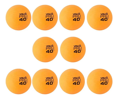 Kit Com 10 Bolas De Ping Pong Tênis De Mesa Vollo Promoção