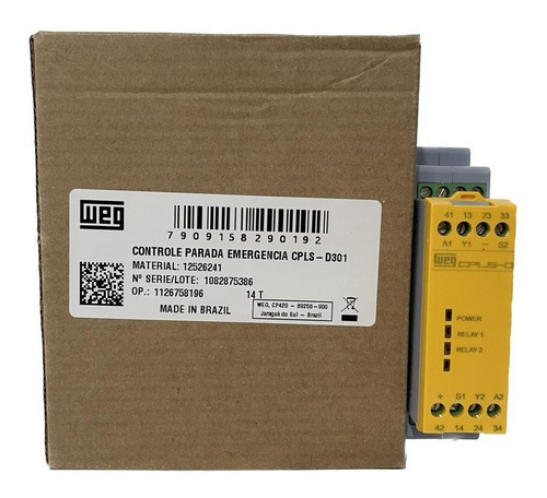 Relé de seguridad para cortinas de luz 3na+1nf CPLS-d301 - Weg (i)