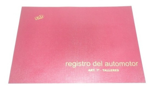 Libro Registro De Automotor Rab Tapa Flexible