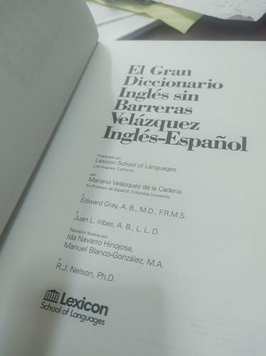 Diccionario Bilingüe Ingles-español Inglés Sin Barreras Of01 (Usado)