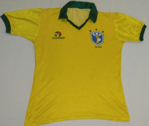 Camiseta Brasil Mundial 1986,topper Original.